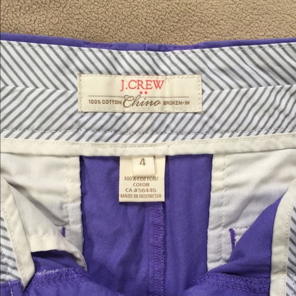 Purple J Crew shorts - Picture 2 of 2